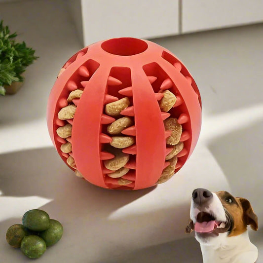 La Balle Interactive - DogToyBall™ - Rouge - Royaume des Chiens